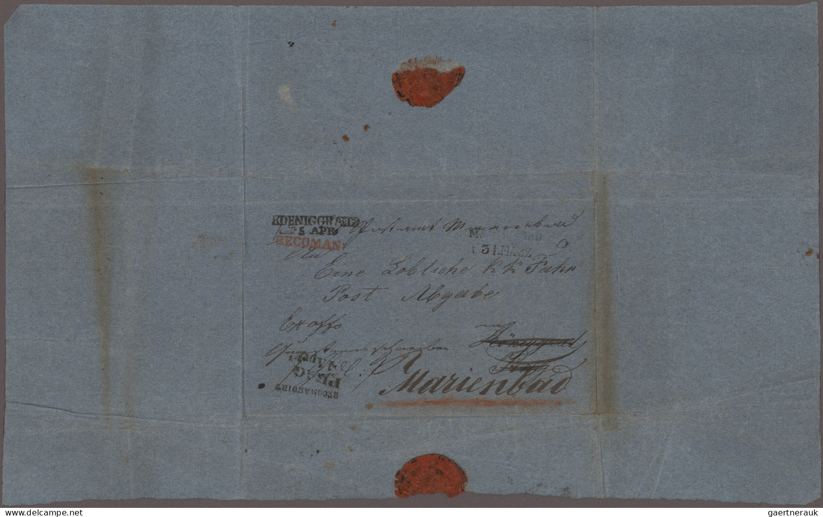 Österreich - Vorphilatelie: 1848, Quästionsschreiben Für Einen Brief Beschwert M - ...-1850 Vorphilatelie