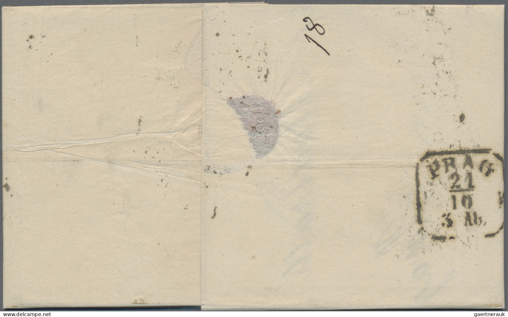 Österreich: 1850, 1 Kr. Ockergelb, Handpapier, Type I Mit Doppelseitigem Druck ( - Lettres & Documents