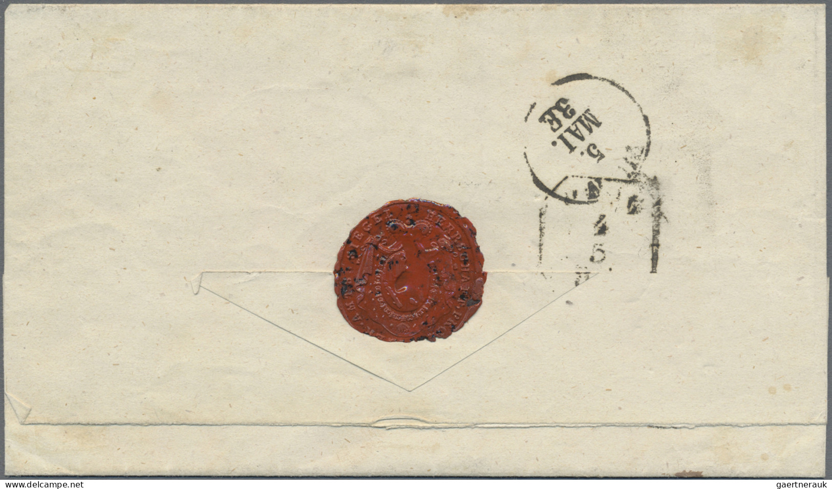 Österreich: 1850, 6 Kr. Braun, Handpapier, Breitrandiges Kabinettstück Mit Schwa - Lettres & Documents