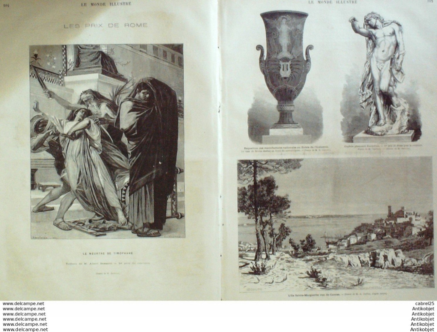 Le Monde Illustré 1874 N°905 Reims (51) Cannes (06) Ste Marguerite Pont A Mousson (54) Nancy (54) Espagne Burgos - 1850 - 1899
