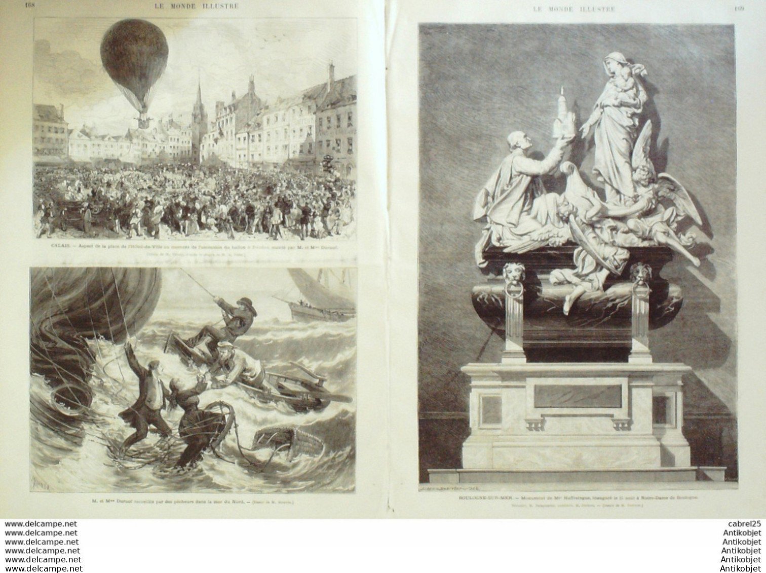 Le Monde Illustré 1874 N°909 Sète (34) Calais (62) Orange (84) Dunkerque (59) Verdun (08) Italie Milan Tarbes (65) - 1850 - 1899