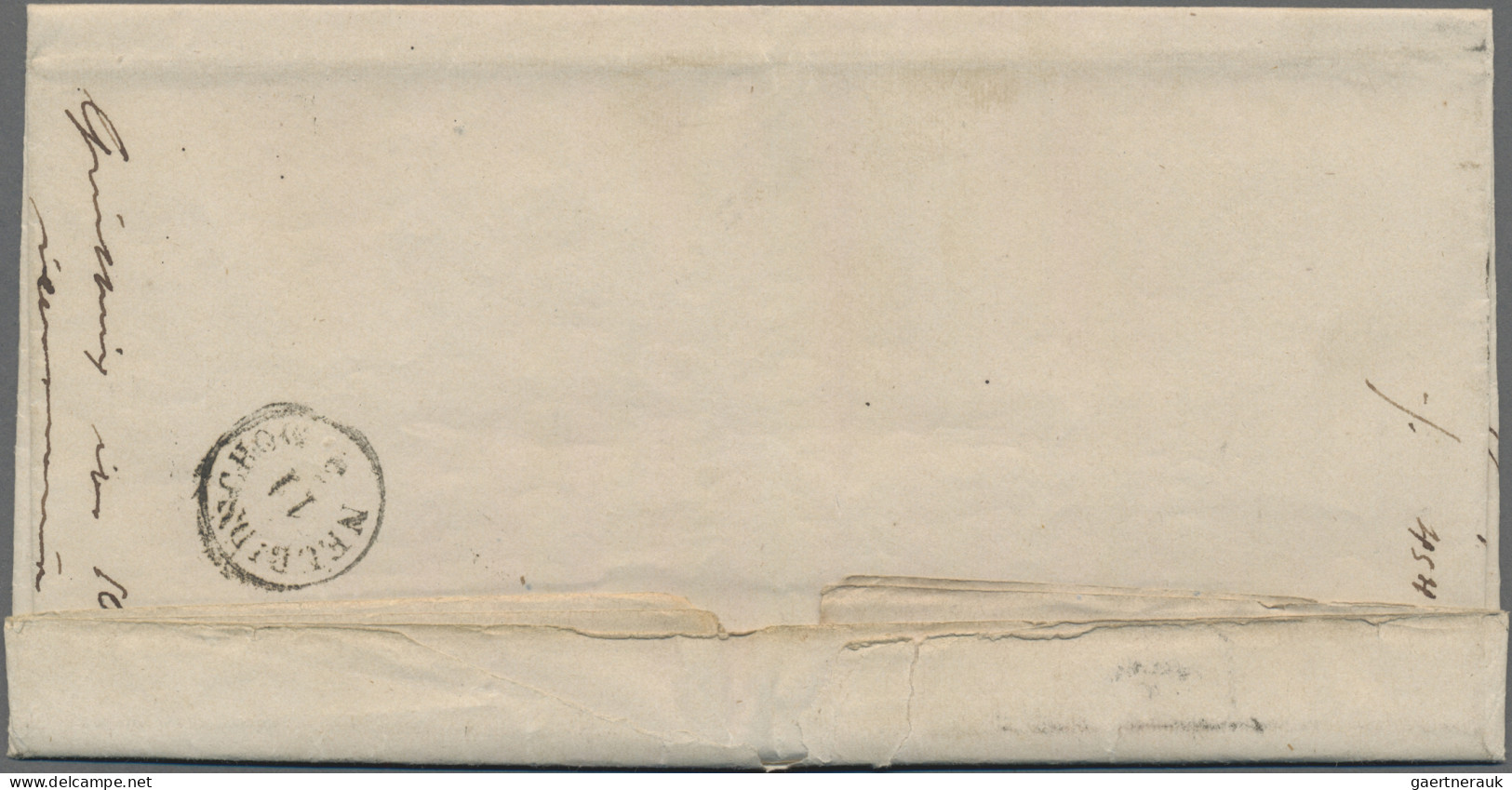 Österreich: 1850, 6 Kr. Braun, Maschinenpapier, Senkrechtes Paar, Type II Sowie - Storia Postale