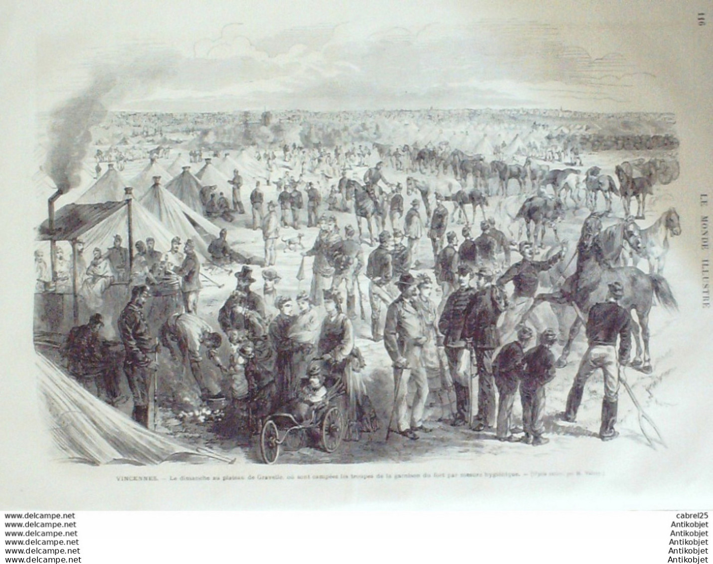 Le Monde Illustré 1874 N°906 Ste Marguerite (06) St Privat (57) Vincennes (94) Compiegne (60) Cambodge Pracan - 1850 - 1899