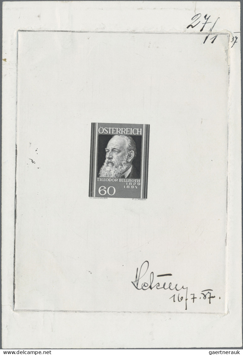 Österreich: 1937, Österreichische Ärzte, 60 Gr. Theodor Billroth, Einzelabzug In - Neufs