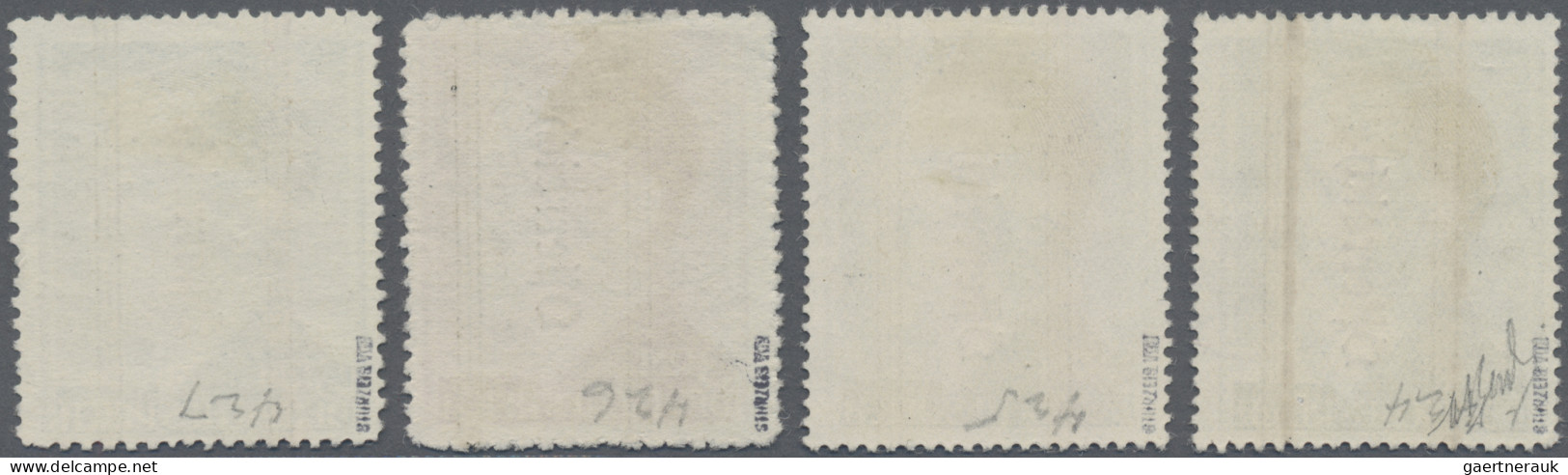 Österreich: 1945, Grazer Aushilfsausgabe, Die Vier Markwerte Mit Magerem, Kurzen - Used Stamps