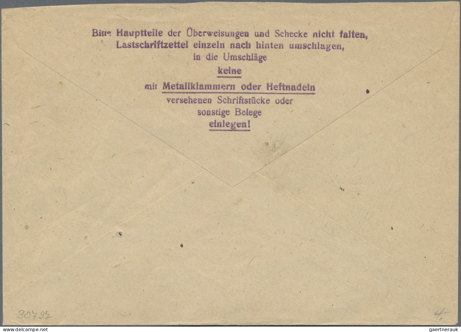 Österreich: 1947, 8 G Als EF Auf Postscheckbrief Von Wien Entwertet Mit Nachträg - Cartas & Documentos