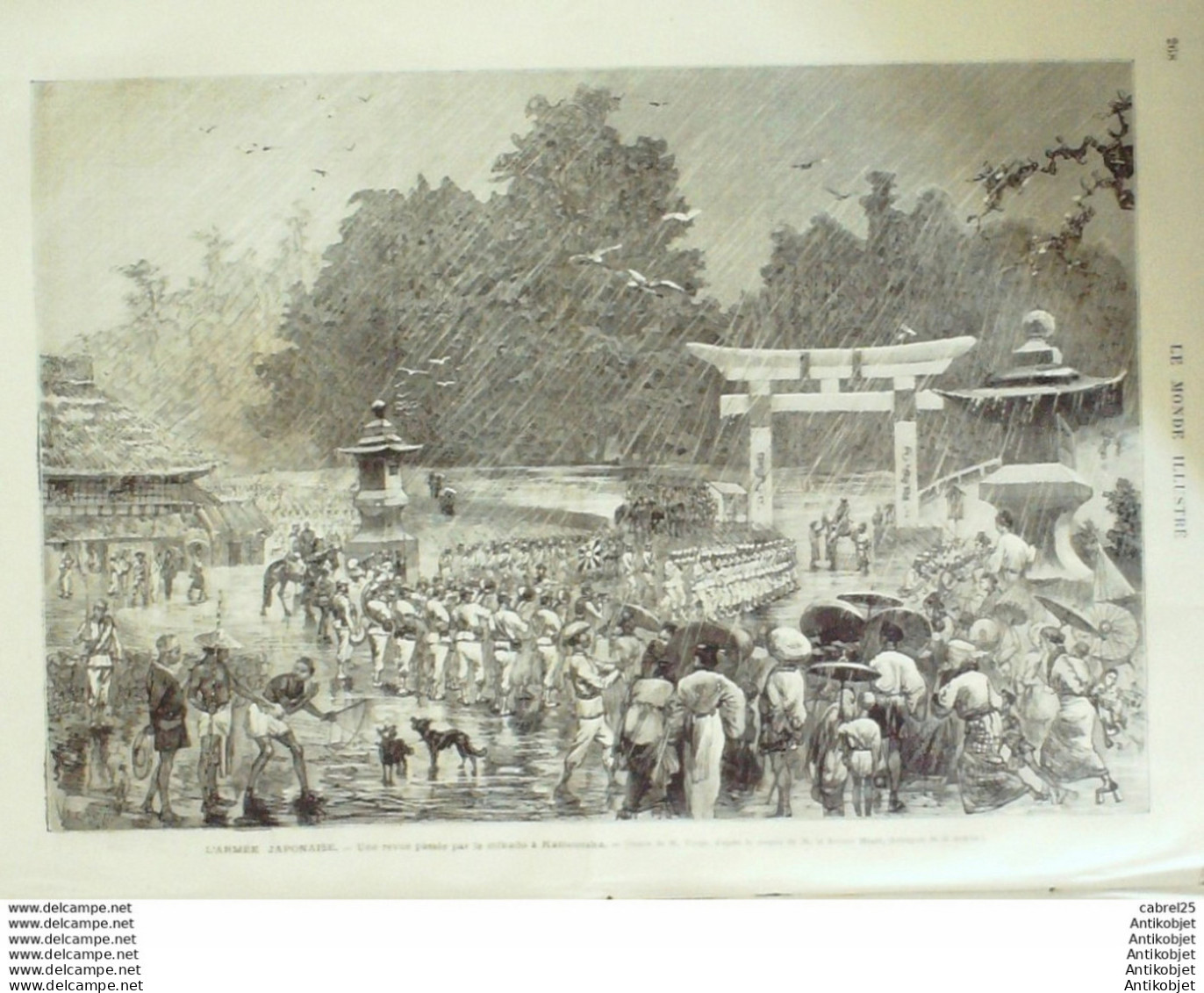 Le Monde Illustré 1874 N°915 Charleville (08) Bagneux (92) Espagne Fontarable Beobie Bidassoa Japon Kamouraka Mikado - 1850 - 1899