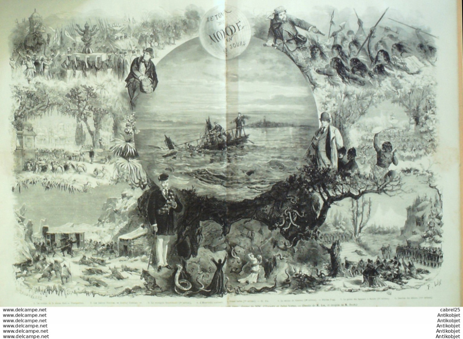 Le Monde Illustré 1874 N°918 Arras (62) Montpellier (34) Nimes (30) Le Havre (76) Sénégal Dakar Ile Goree - 1850 - 1899