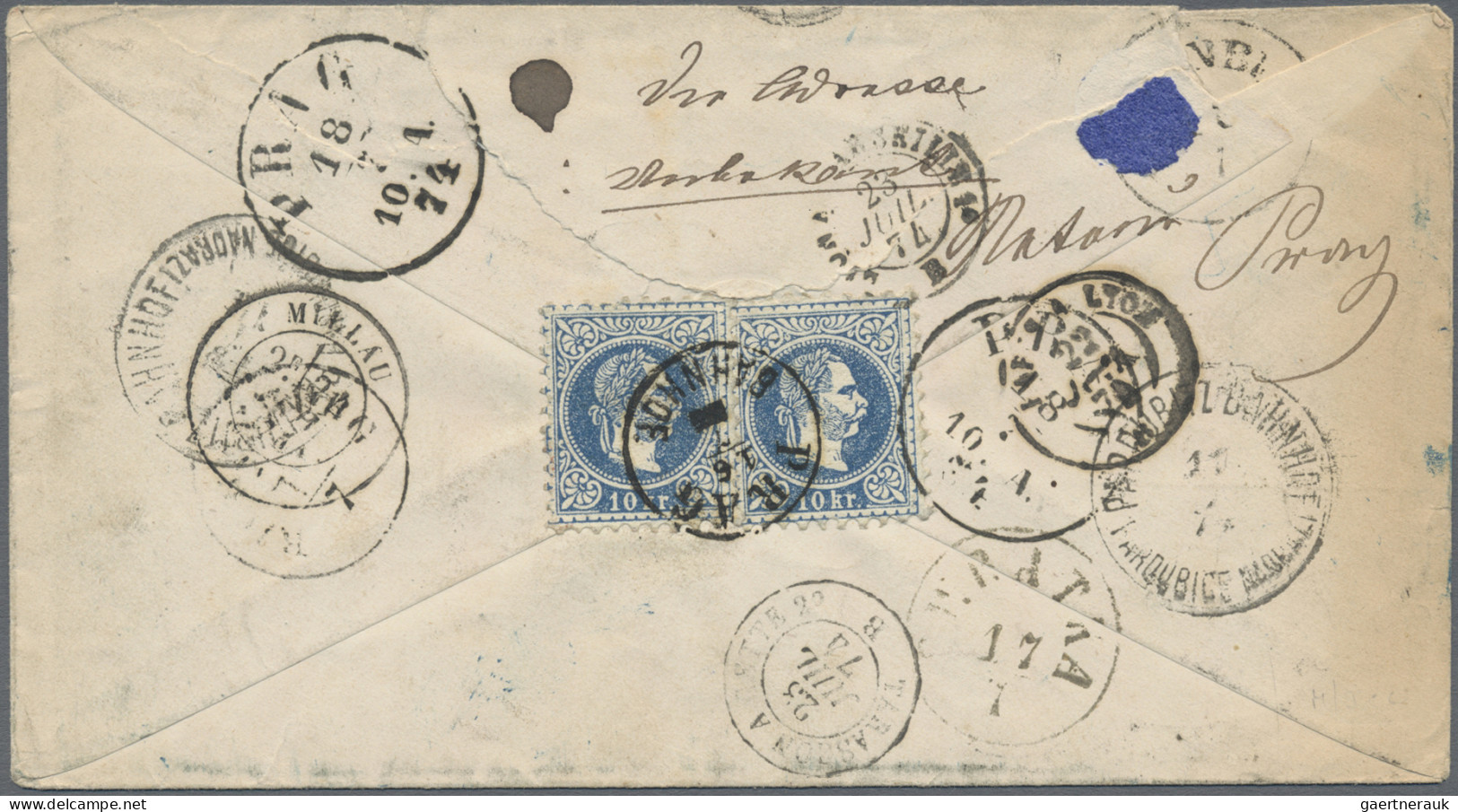 Österreich - Ganzsachen: 1874, Franz-Joseph, 5 Kr., Ganzsachen-Umschlag, Kleines - Other & Unclassified