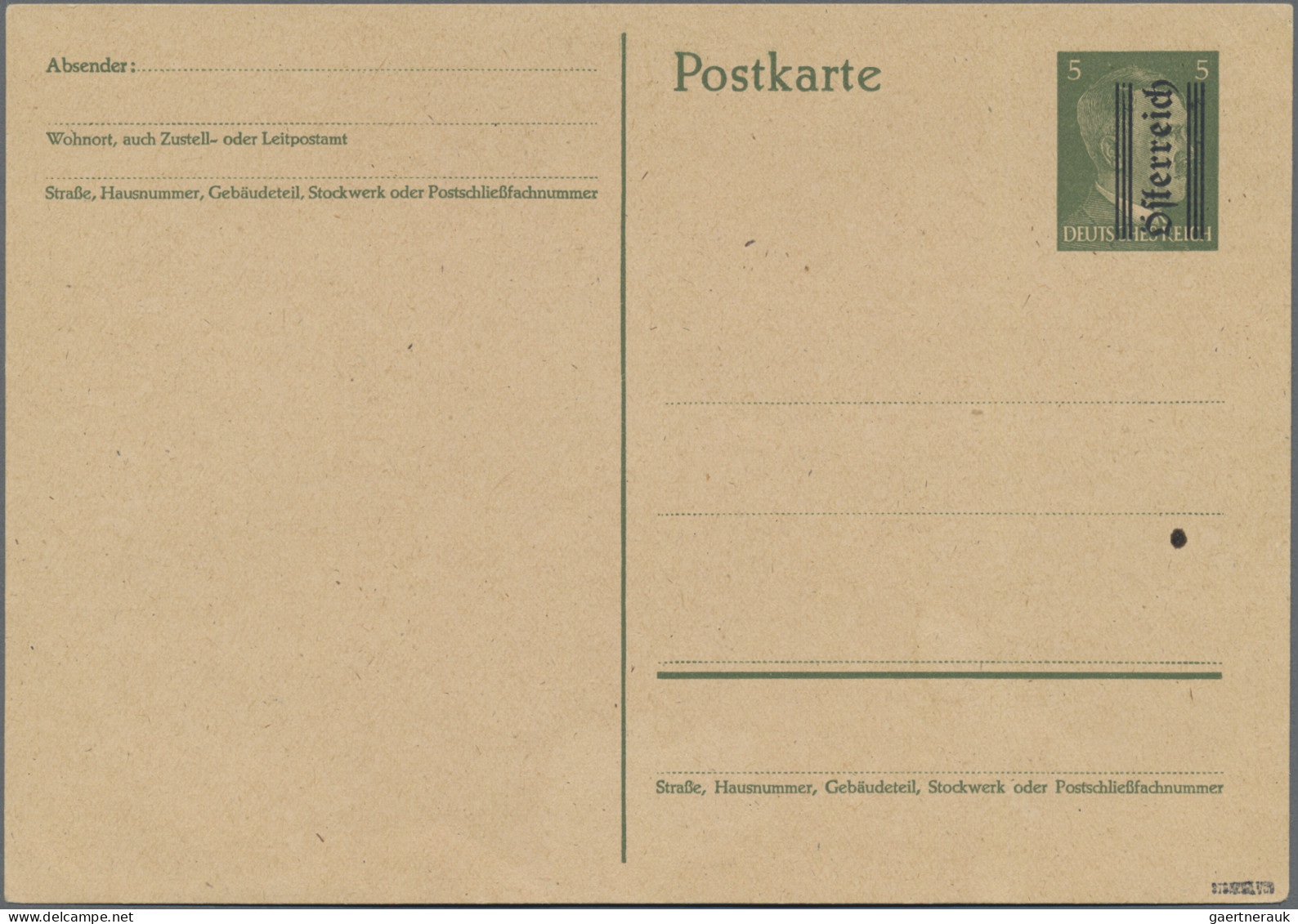 Österreich - Ganzsachen: 1945, Grazer Aufdruck, Hitler 5 Pfg. Grün Und 6 Pfg. Vi - Andere & Zonder Classificatie