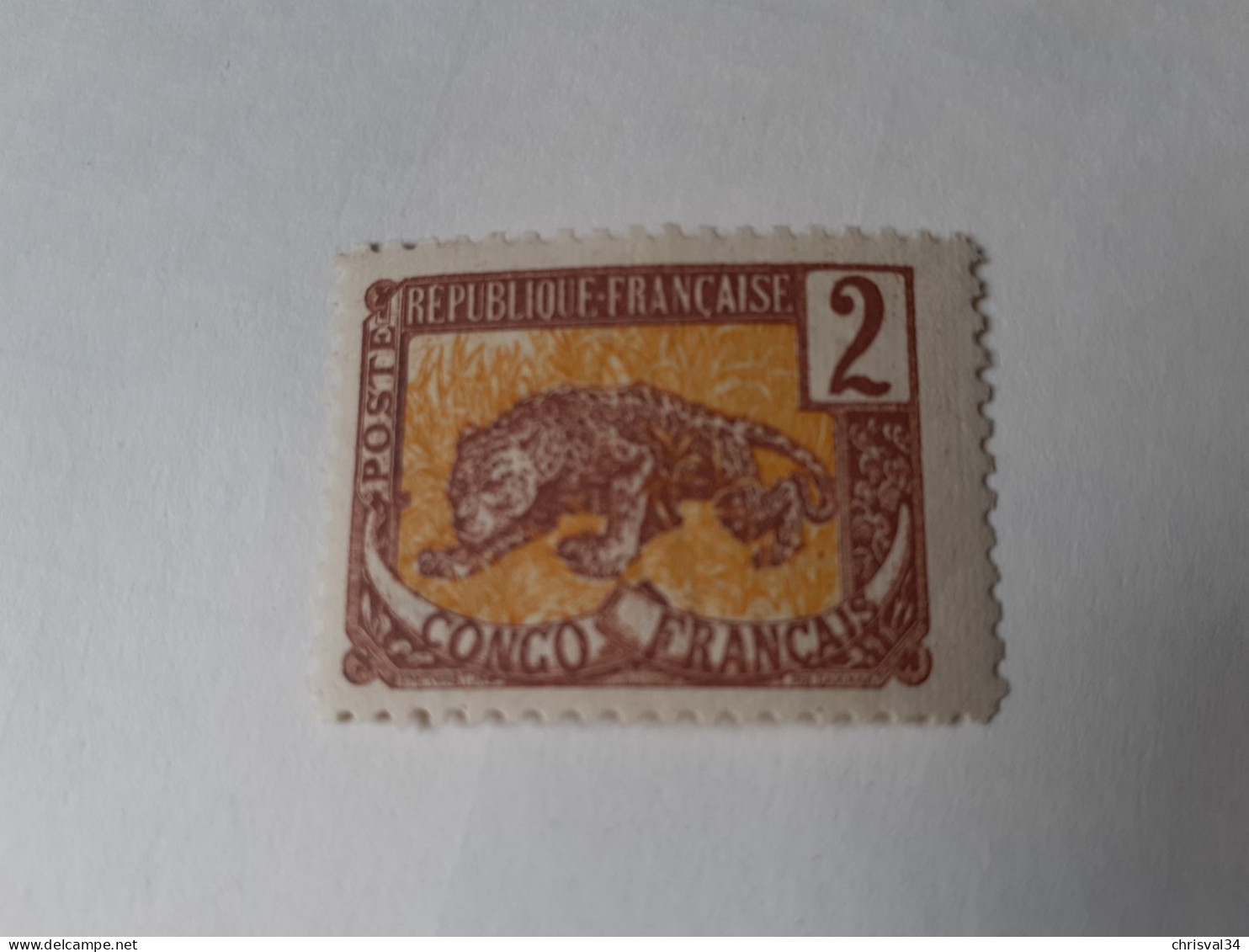 TIMBRE  CONGO    N  28     COTE  2,00  EUROS    NEUF  SANS  CHARNIERE - Unused Stamps