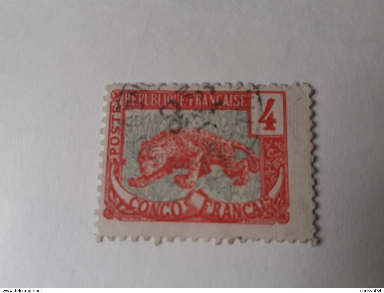 TIMBRE  CONGO    N  29     COTE  2,00  EUROS    OBLITERE - Used Stamps