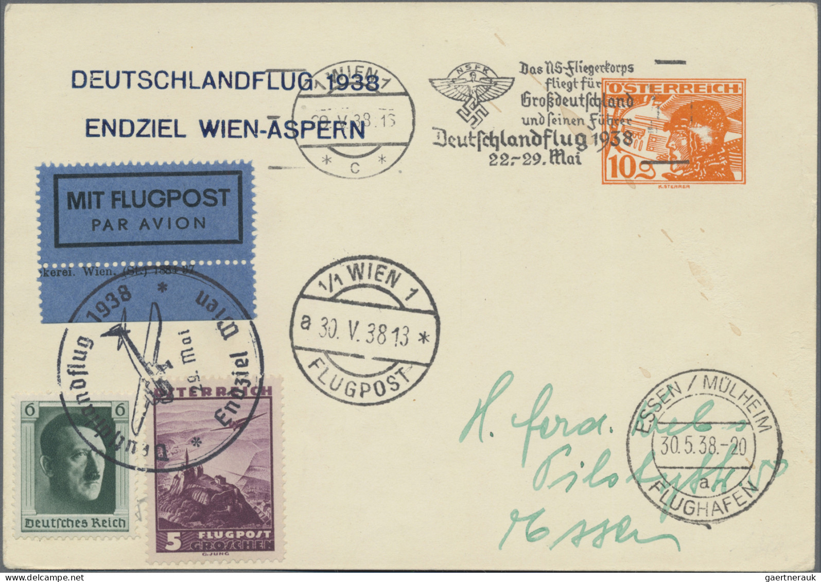 Österreich - Privatganzsachen: 1938 (29.5.), Postkarte Mit Wertstempel 10 Gr. Pi - Sonstige & Ohne Zuordnung