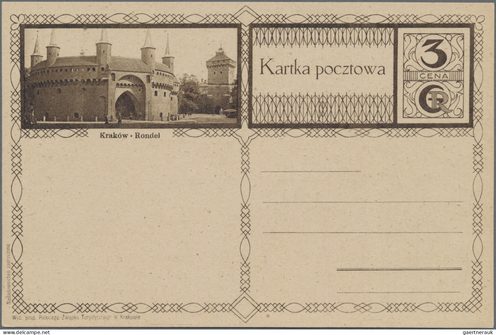 Poland - Postal Stationary: 1928, Zwei Bildpostkarten Des Krakauer Fremdenverkeh - Ganzsachen