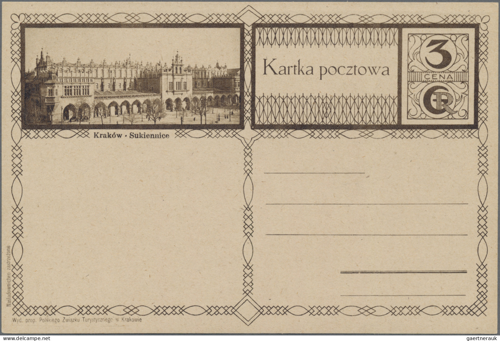 Poland - Postal Stationary: 1928, Zwei Bildpostkarten Des Krakauer Fremdenverkeh - Ganzsachen