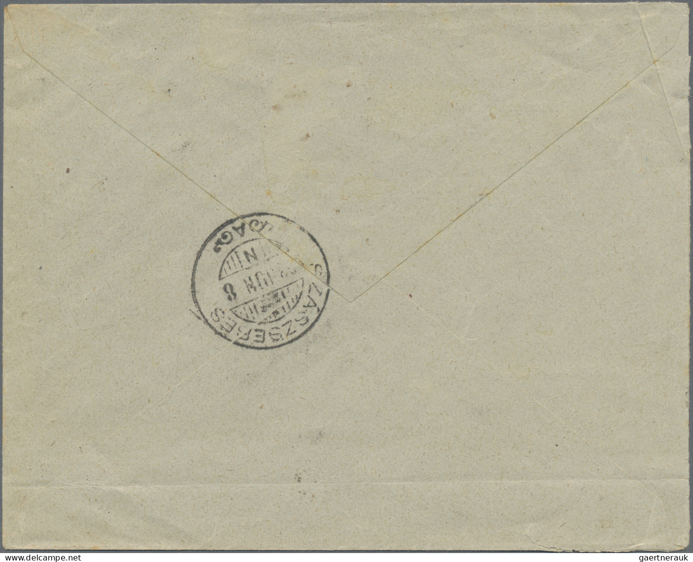 Romania: 1903, Post Office 50b. Orange, Single Franking On Registered Cover From - Brieven En Documenten