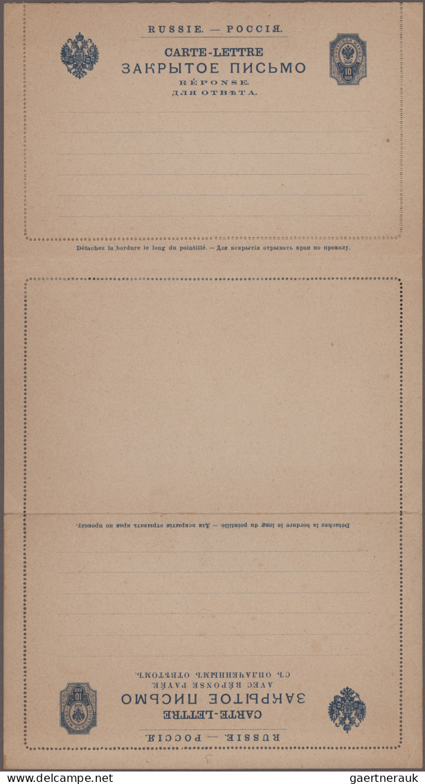 Russia - Postal Stationary: 1906, Unadopted Essay (2) Of A Rare Project "letter - Postwaardestukken
