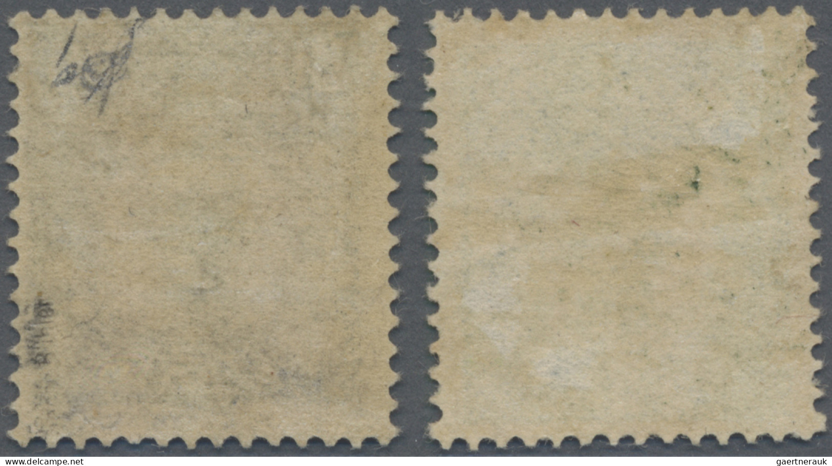 Sweden: 1918 'King Gustaf V.' 55 øre Light Blue And 80 øre Black, Both Mint Hing - Unused Stamps