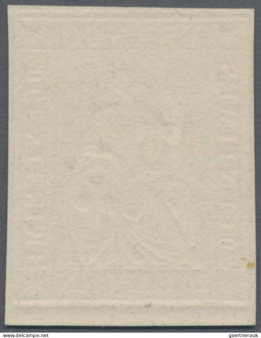 Schweiz: 1854, Strubel 3.Berner Druck, 20 Rp. Karmingrau Auf Ungummiertem Weißem - Unused Stamps
