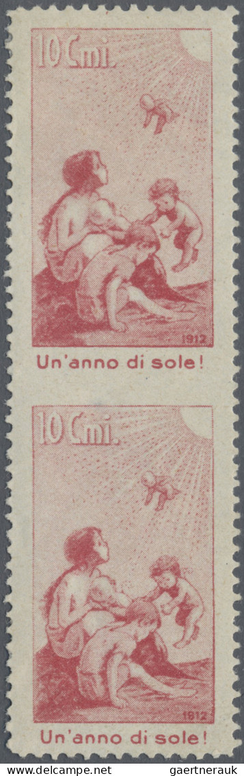 Schweiz: 1912, Pro Juventute-Vorläufer, 10 C. Karminrot "Italienische Inschrift" - Neufs