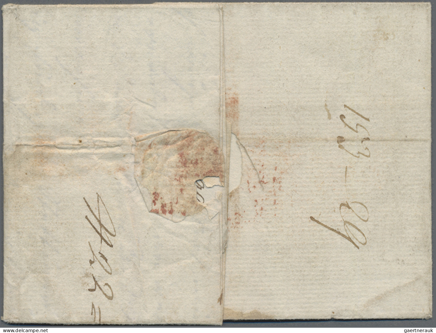 Spain -  Pre Adhesives  / Stampless Covers: 1799, Faltbriefhülle Mit Teil Des Br - ...-1850 Prephilately