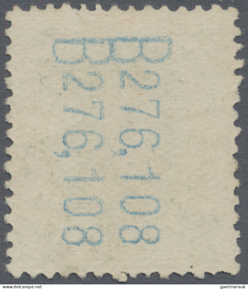 Spain: 1922, Alfonso 15 C. Green With Double Numeration "B276.108" On Reverse, U - Gebraucht