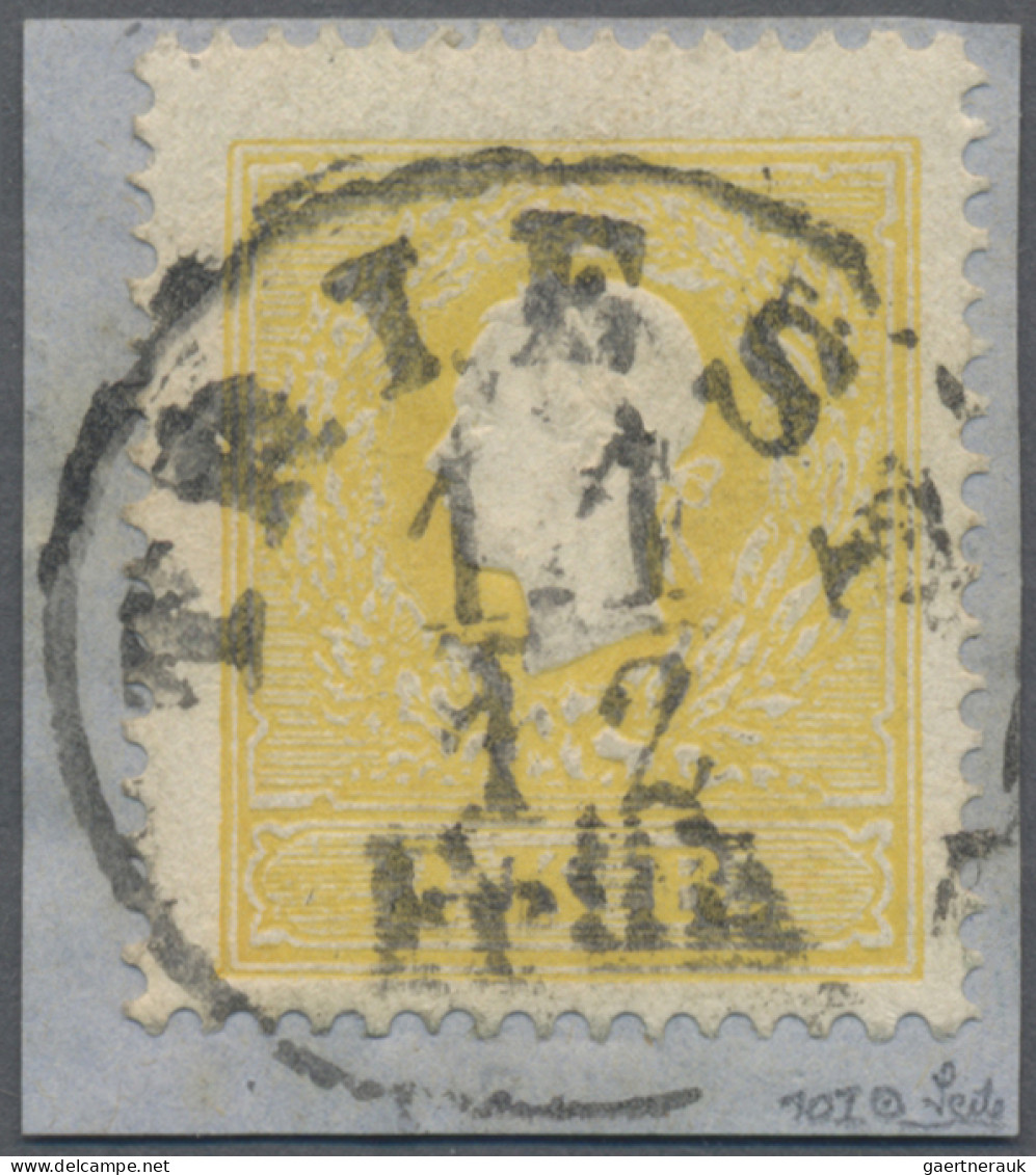 Trieste - Post Marks: 1858, 2 Kr Gelb Auf Briefstück Mit Tagesstempel "TRIEST 11 - Sonstige