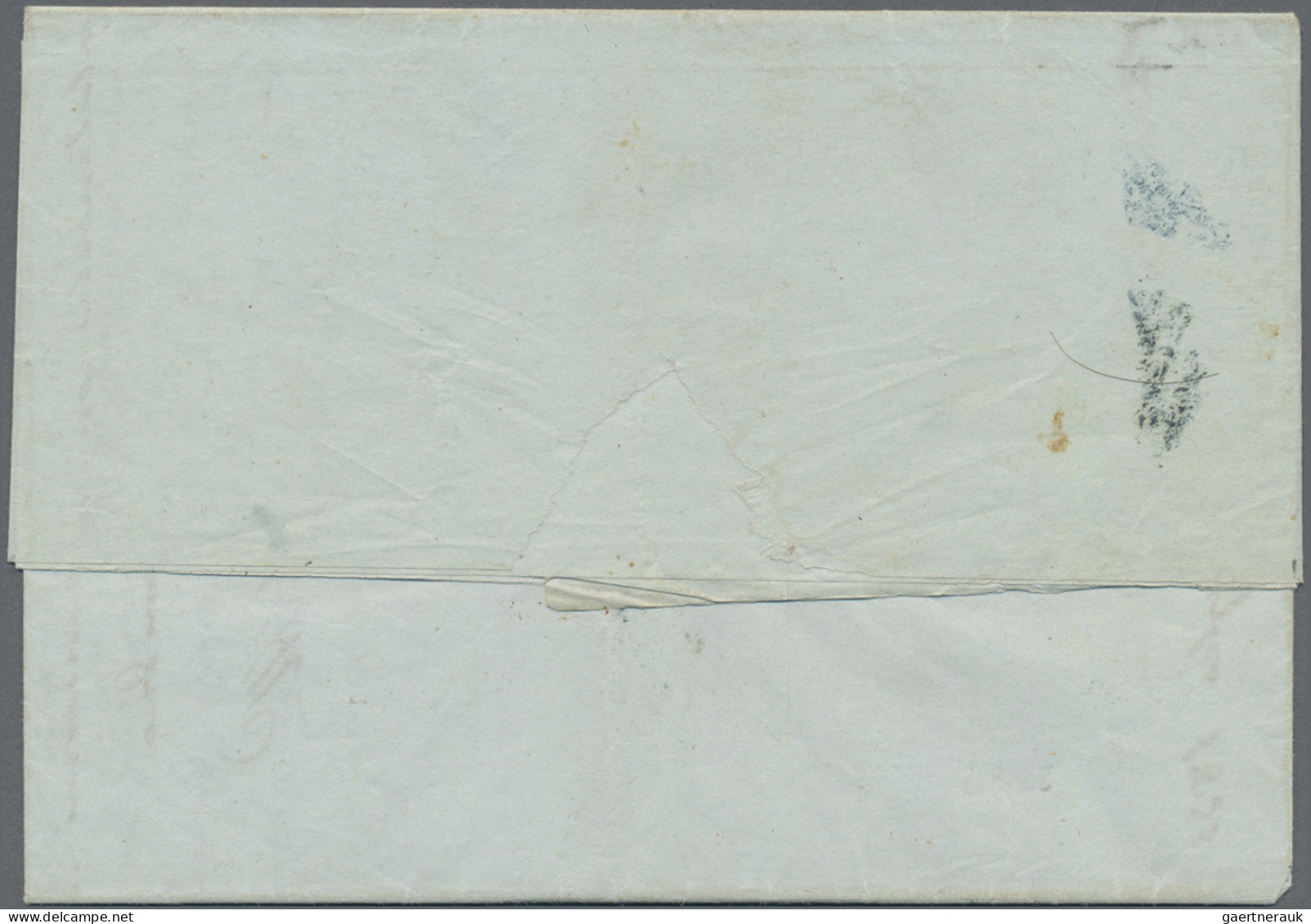 Turkey -  Pre Adhesives  / Stampless Covers: 1853 "DIYARBAKIR" Oval Ornament Han - ...-1858 Prefilatelia