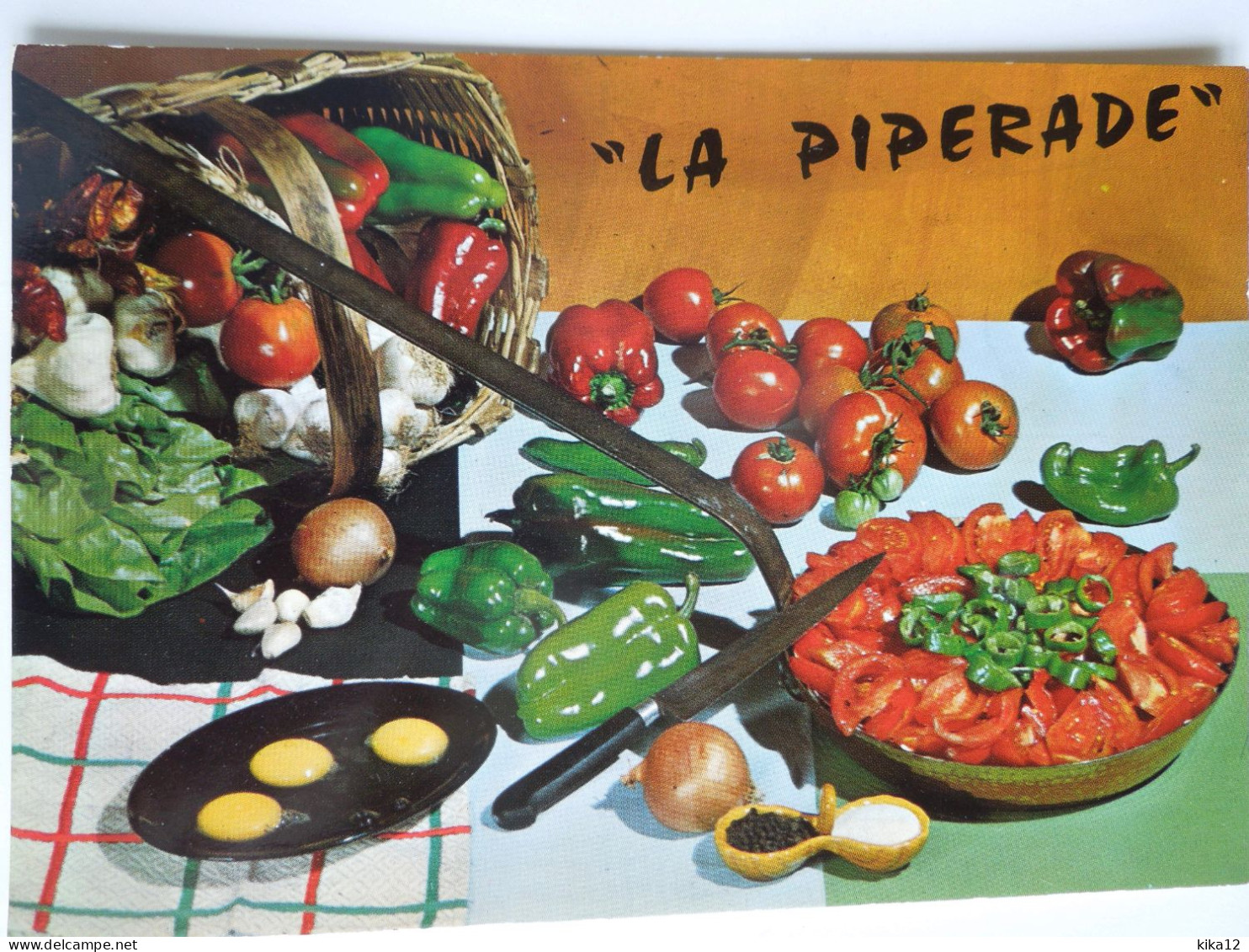 Recette Piperade    CP240179 - Recettes (cuisine)