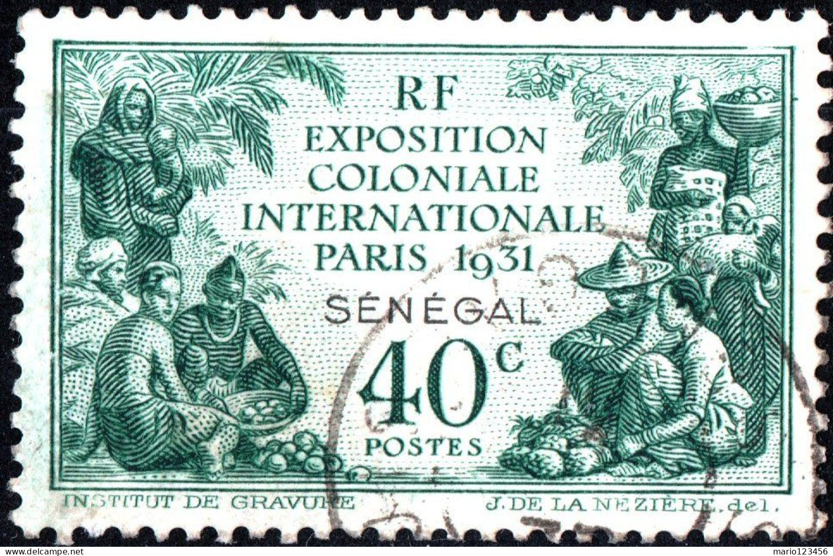 SENEGAL, ESPOSIZIONE COLONIALE, 1931, USATI Mi:SN 114, Scott:SN 138, Yt:SN 110 - Gebraucht