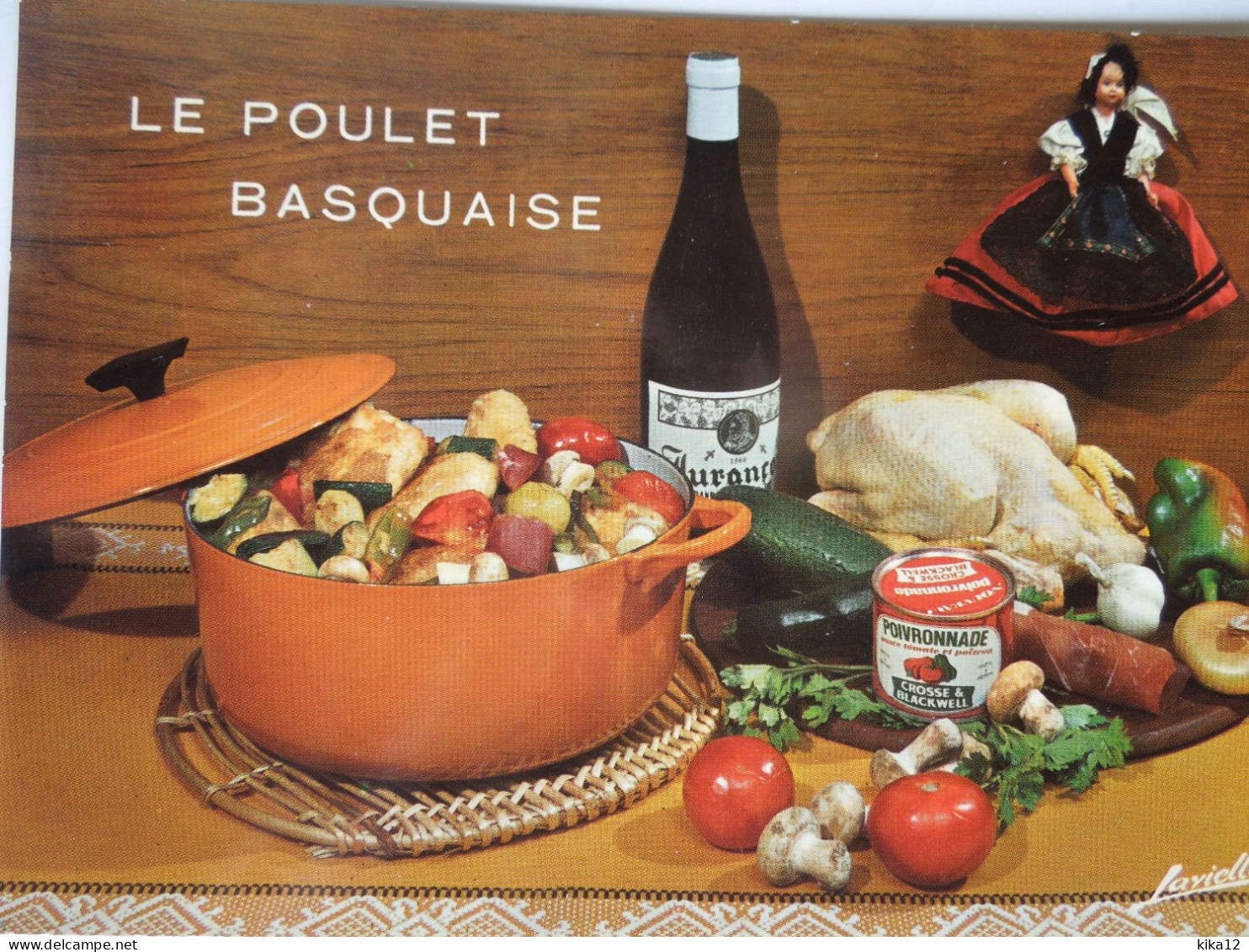 Recette Le Poulet Basquaise    CP240180 - Recipes (cooking)