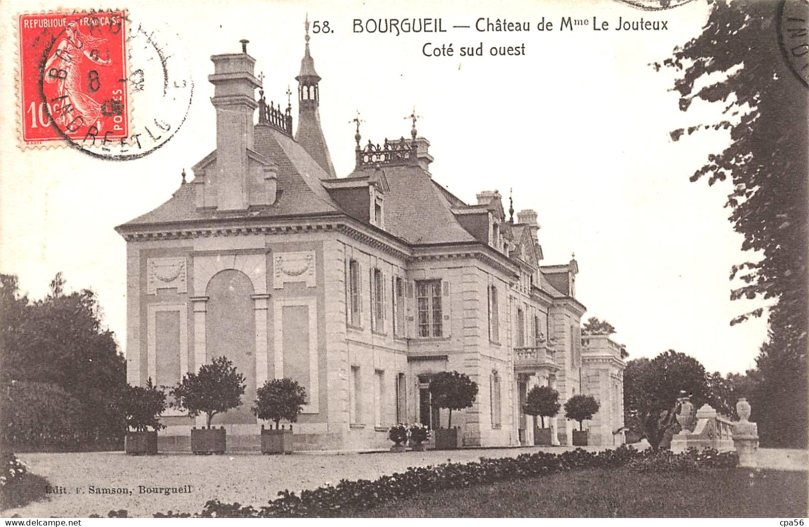 BOURGUEIL - Château De Mme LE JOUTEUX - Côté Sud-Ouest - VENTE DIRECTE X - Autres & Non Classés
