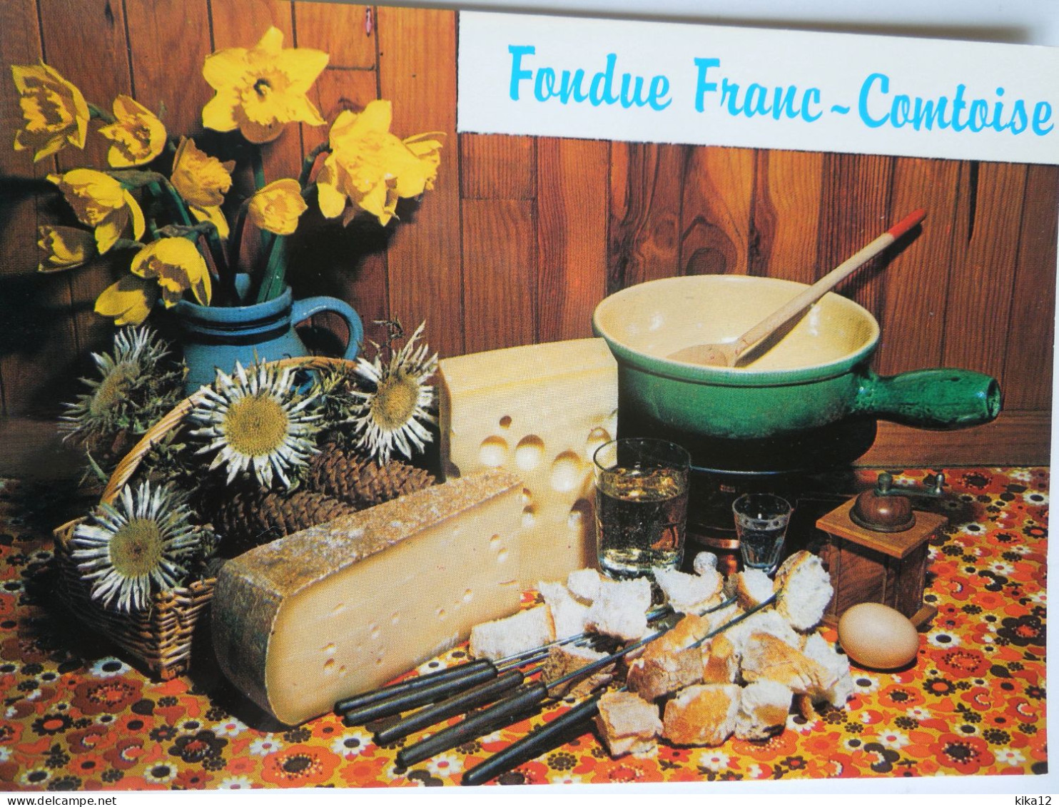 Recette Fondue Franc Comtoise    CP240181 - Recipes (cooking)
