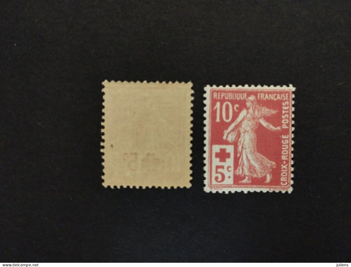 FRANCE CROIX ROUGE SEMEUSE N 146 147 DE 1914 NEUF** COTE +110€ #278 - Unused Stamps
