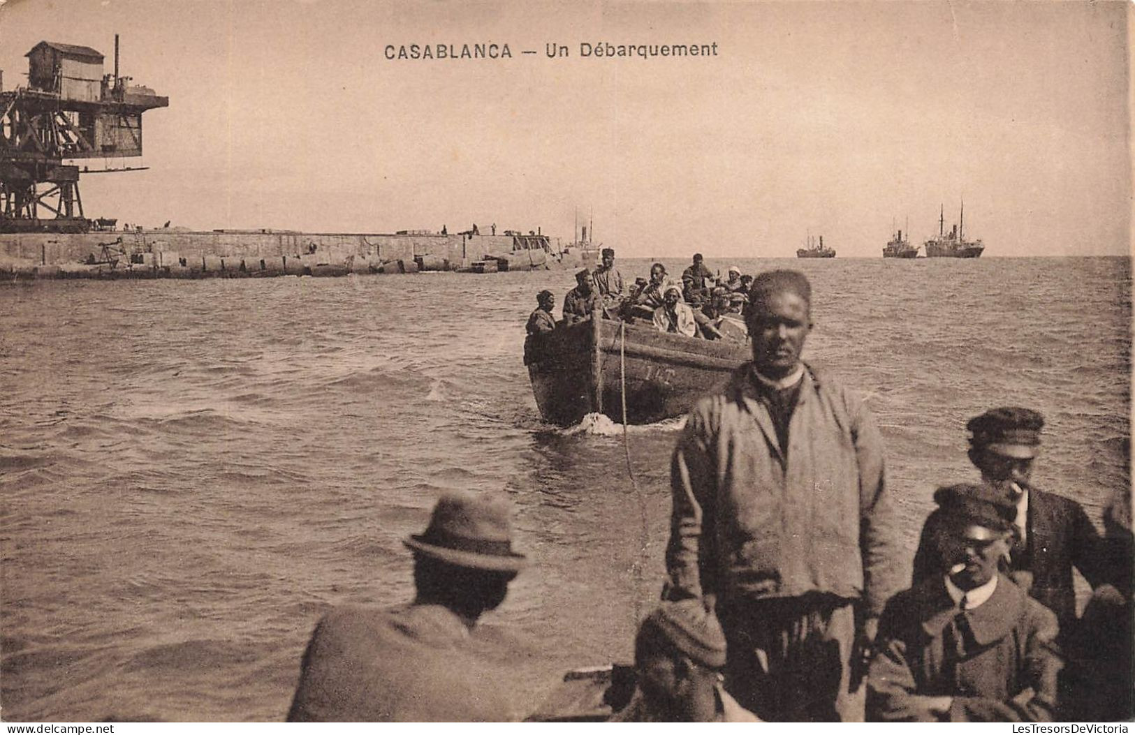 MAROC - Casablanca - Un Débarquement - Animé - Carte Postale Ancienne - Casablanca