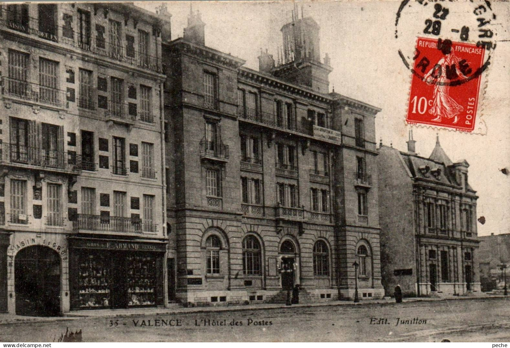 N°1412 W -cpa Valence -l'hôtel Des Postes- - Valence