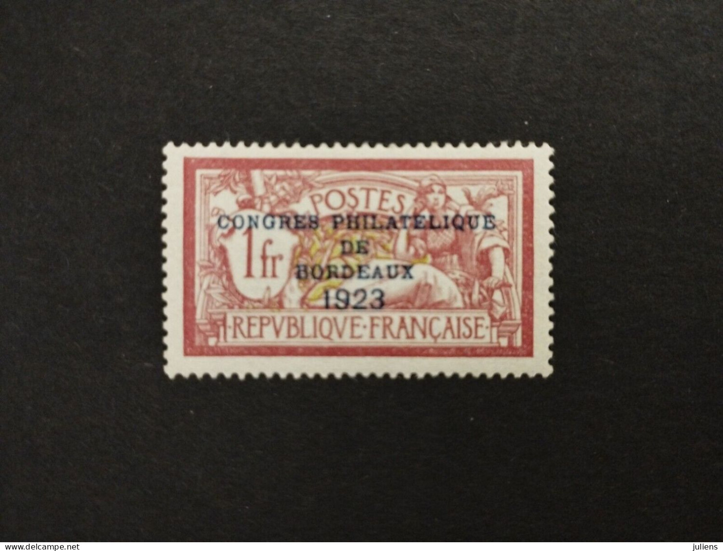 1923 CONGRES PHILATÉLIQUE DE BORDEAUX N 182 NEUF** SIGNE CENTRAGE PARFAIT 1470€ - Unused Stamps