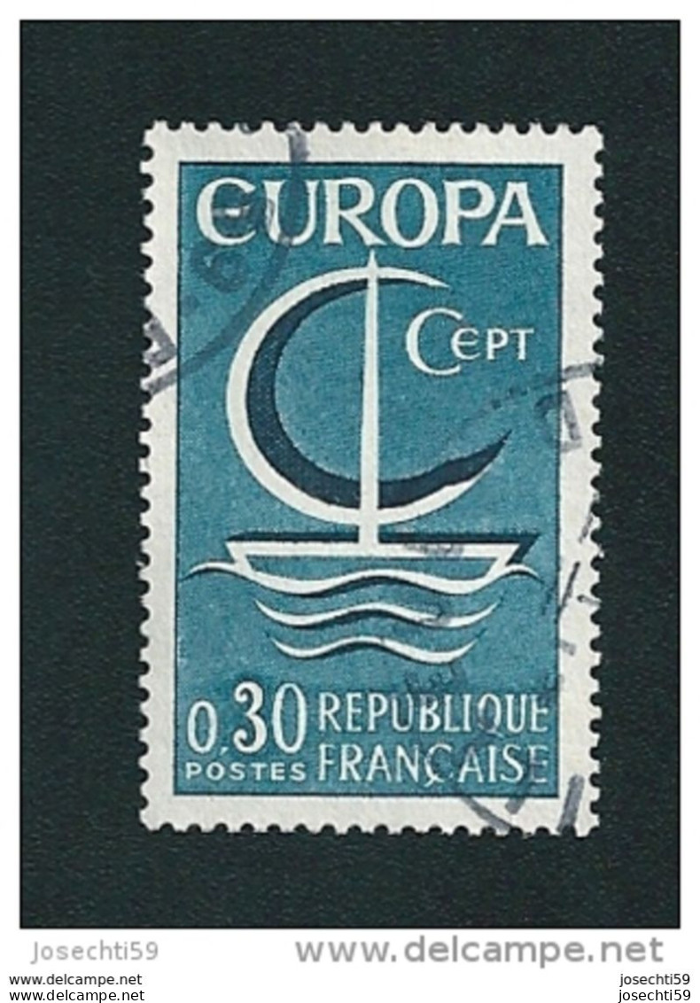 N° 1490 EUROPA C.E.P.T. 0,30F Timbre   France Oblitéré 1966 - Gebruikt