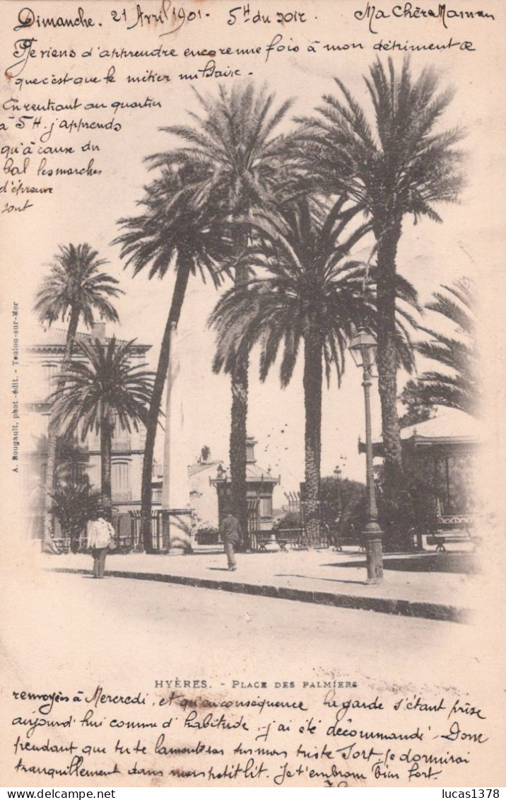 83 / HYERES / PLACE DES PALMIERS / PRECURSEUR BOUGAULT - Hyeres