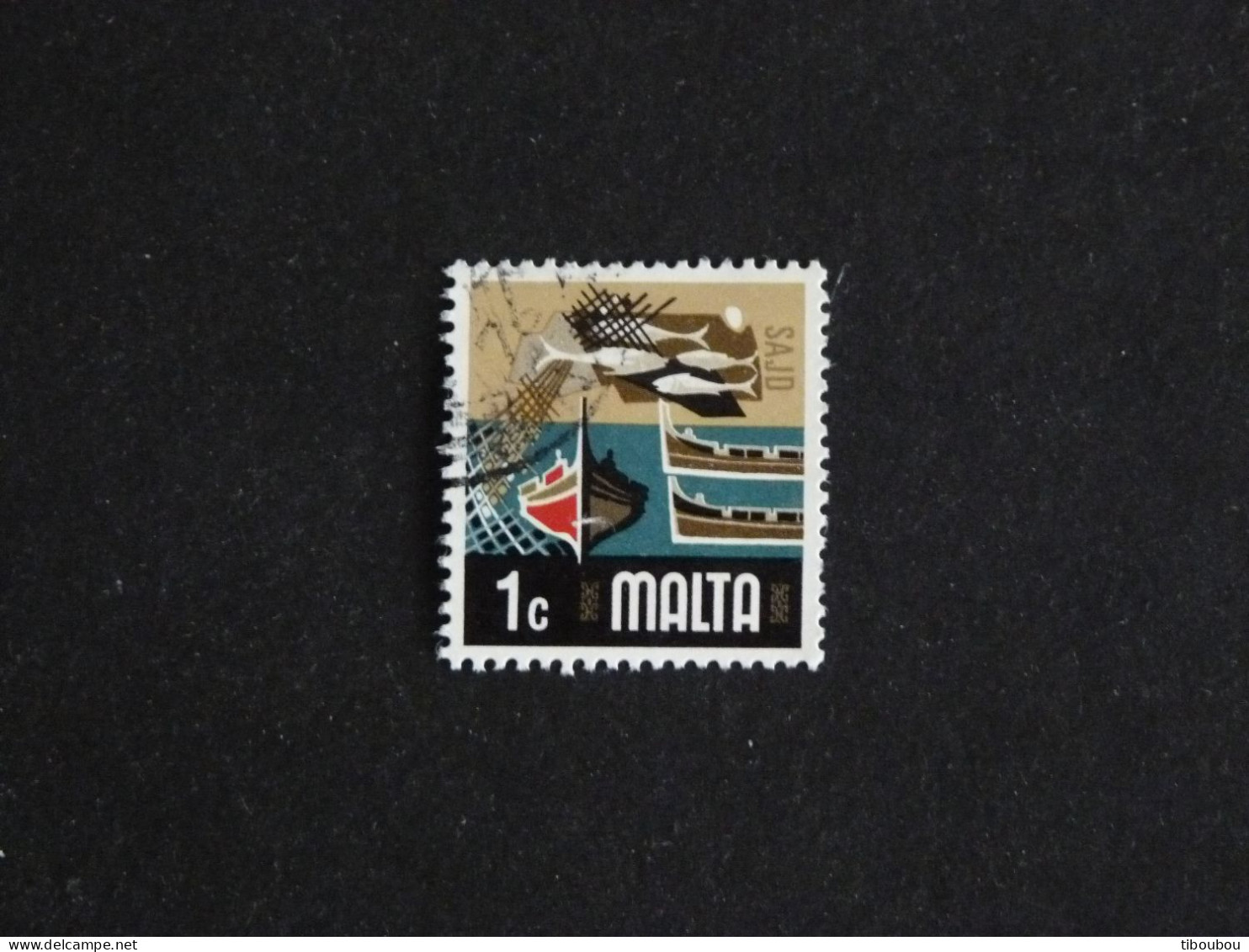 MALTE MALTA YT 463 OBLITERE - PECHE - Malte