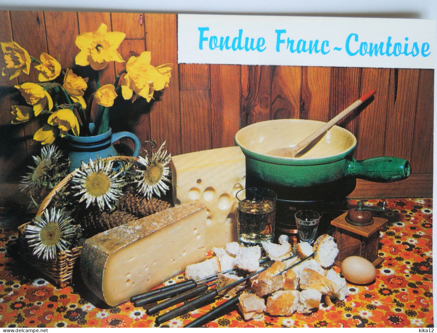 Recette Fondue Franc Comtoise    CP240187 - Ricette Di Cucina