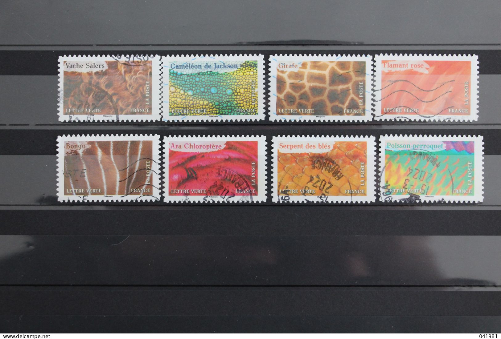 France 2024 / 8 Timbres De La  Série  " Animaux En Couleurs " / Oblitérés - Usati