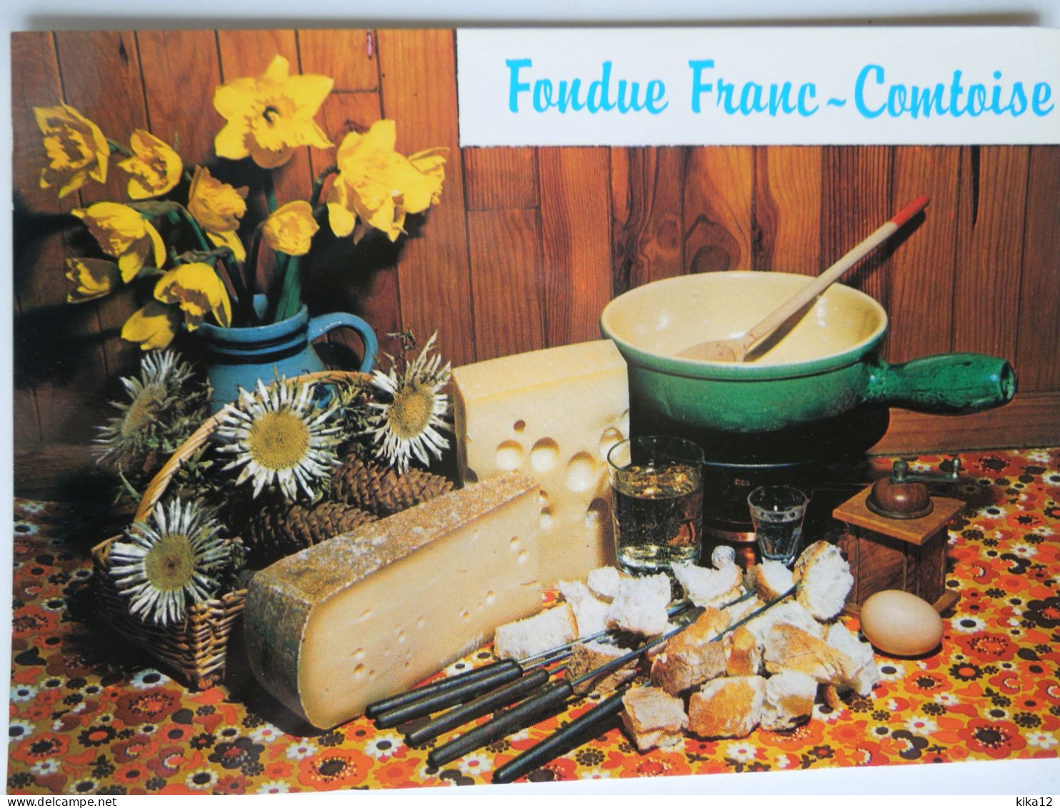 Recette Fondue Franc Comtoise    CP240188 - Recettes (cuisine)