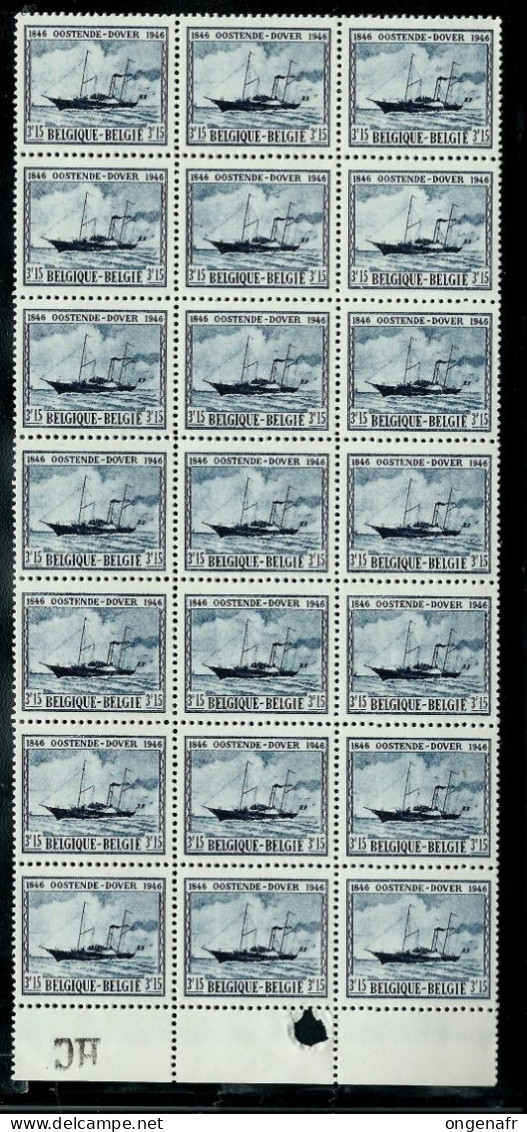 Bloc De 21 Bdf    Du N° 727 ( OOSTENDE - DOVER )  ** - Unused Stamps