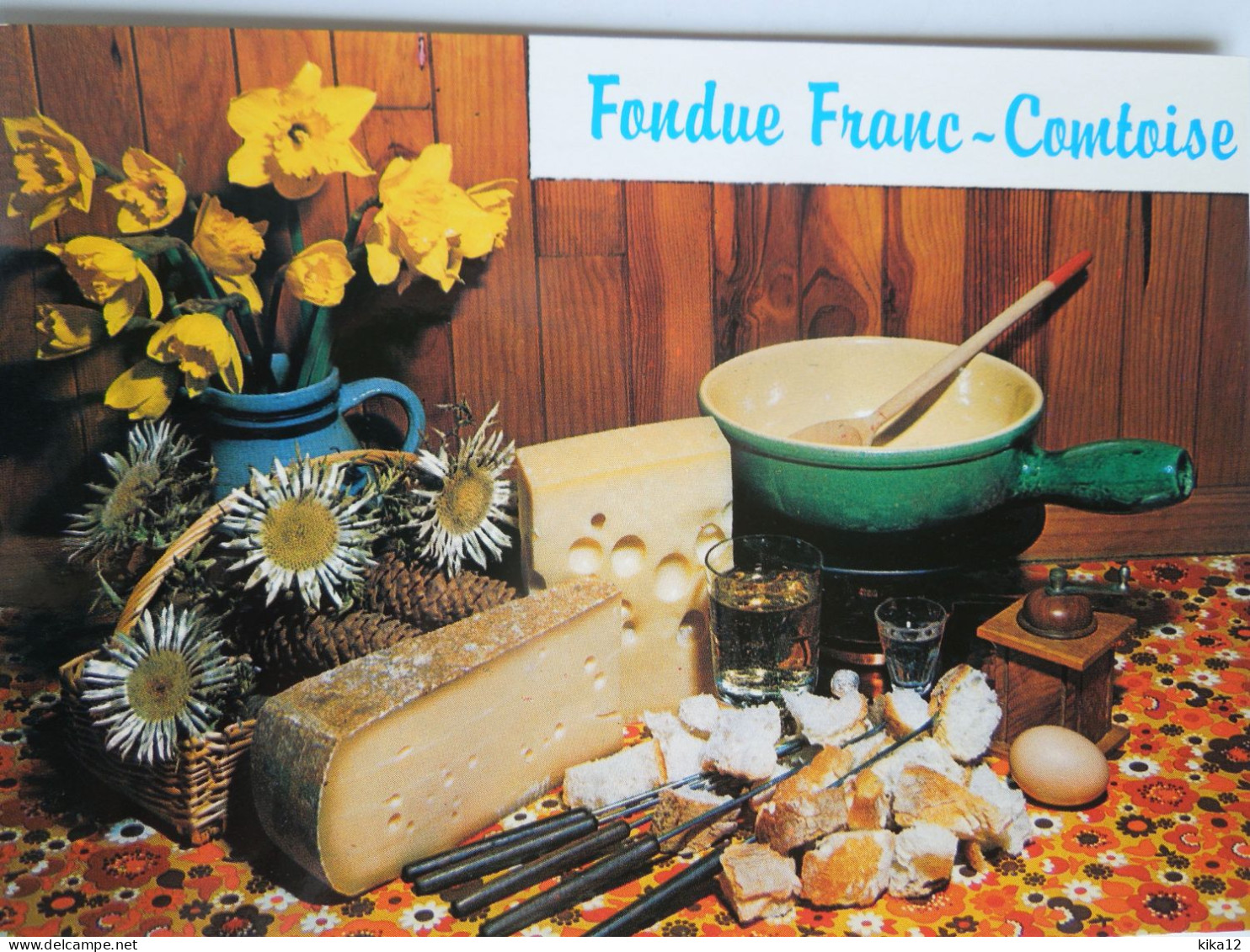 Recette Fondue Franc Comtoise    CP240189 - Recettes (cuisine)