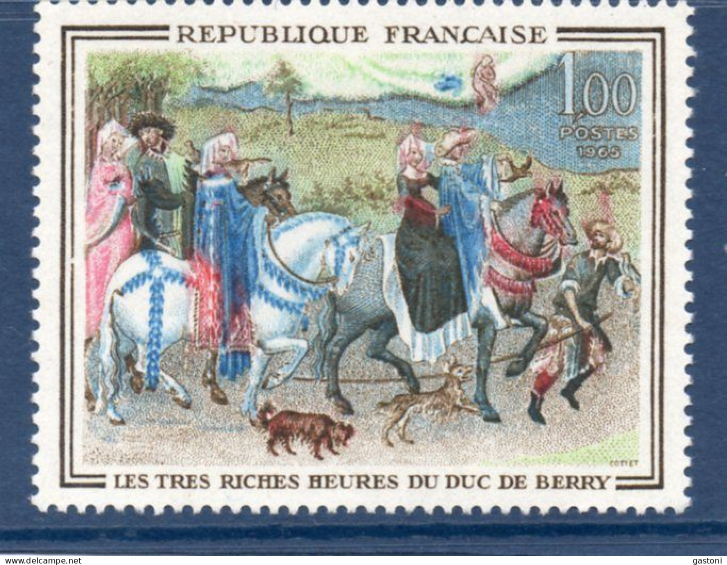 Très Riches Heures Du Duc De Berry (sans Le Jaune) - Unused Stamps