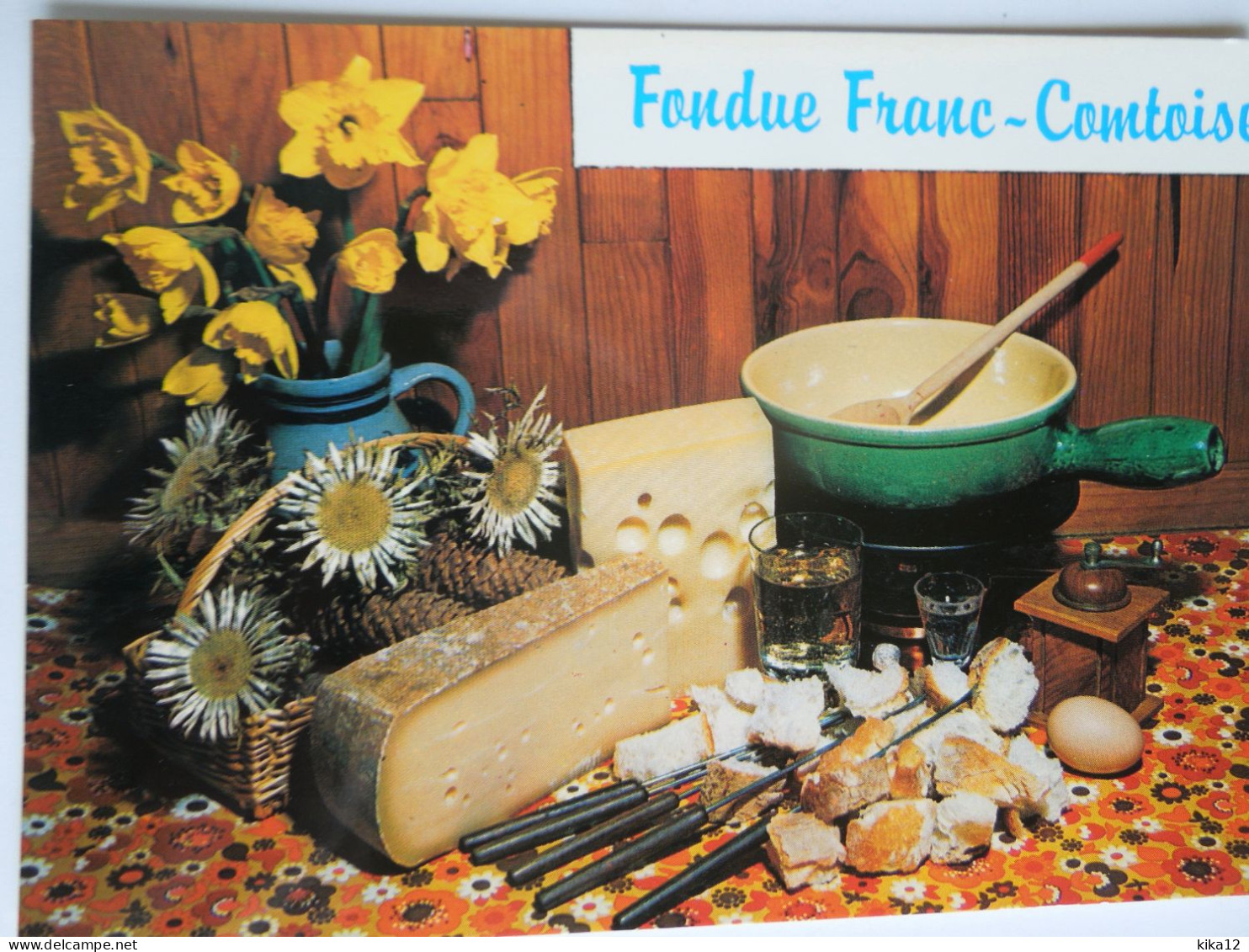 Recette Fondue Franc Comtoise    CP240190 - Recettes (cuisine)