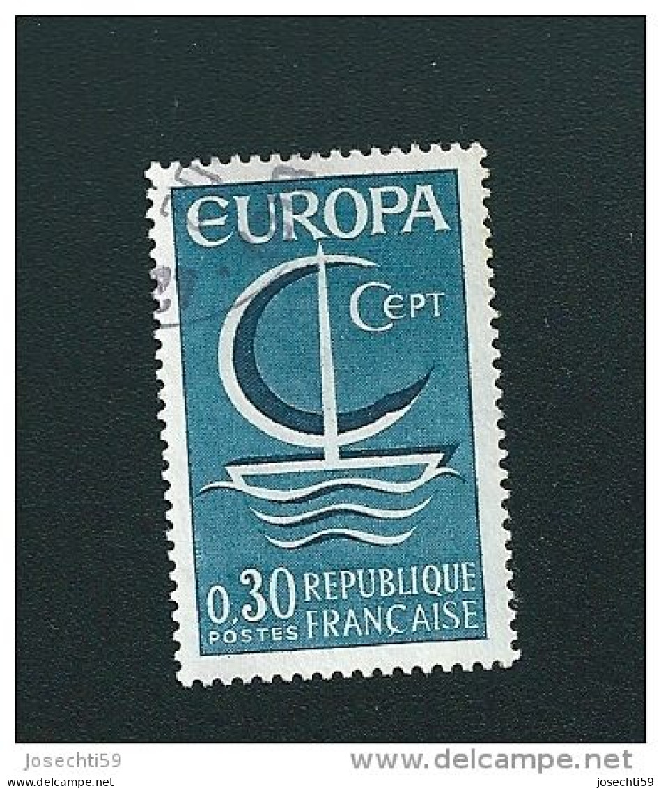 N° 1490 EUROPA C.E.P.T. 0,30F Timbre   France Oblitéré 1966 - Gebraucht