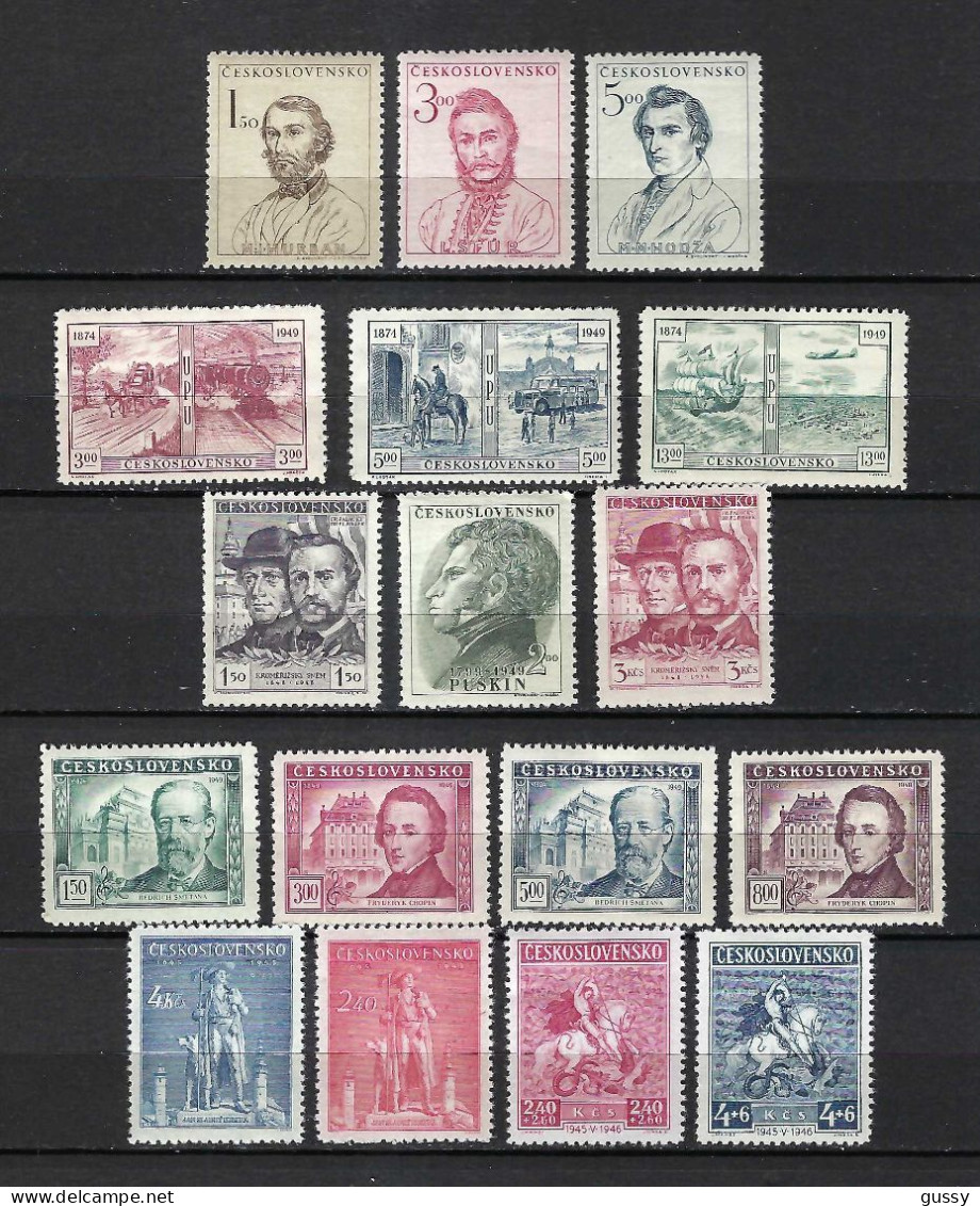 TCHECOSLOVAQUIE Ca.1945-50: Lot De Neufs* - Unused Stamps