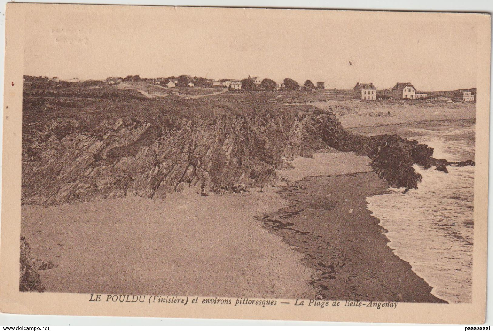 LE POULDU  LA PLAGE DE BELLANGENET - Le Pouldu